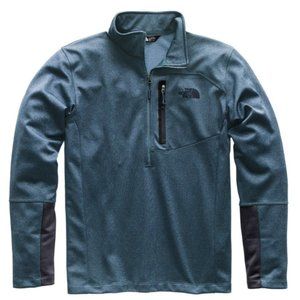 The North Face Men's Canyonlands Tall Fleece Half Zip Pullover Blue Size Small